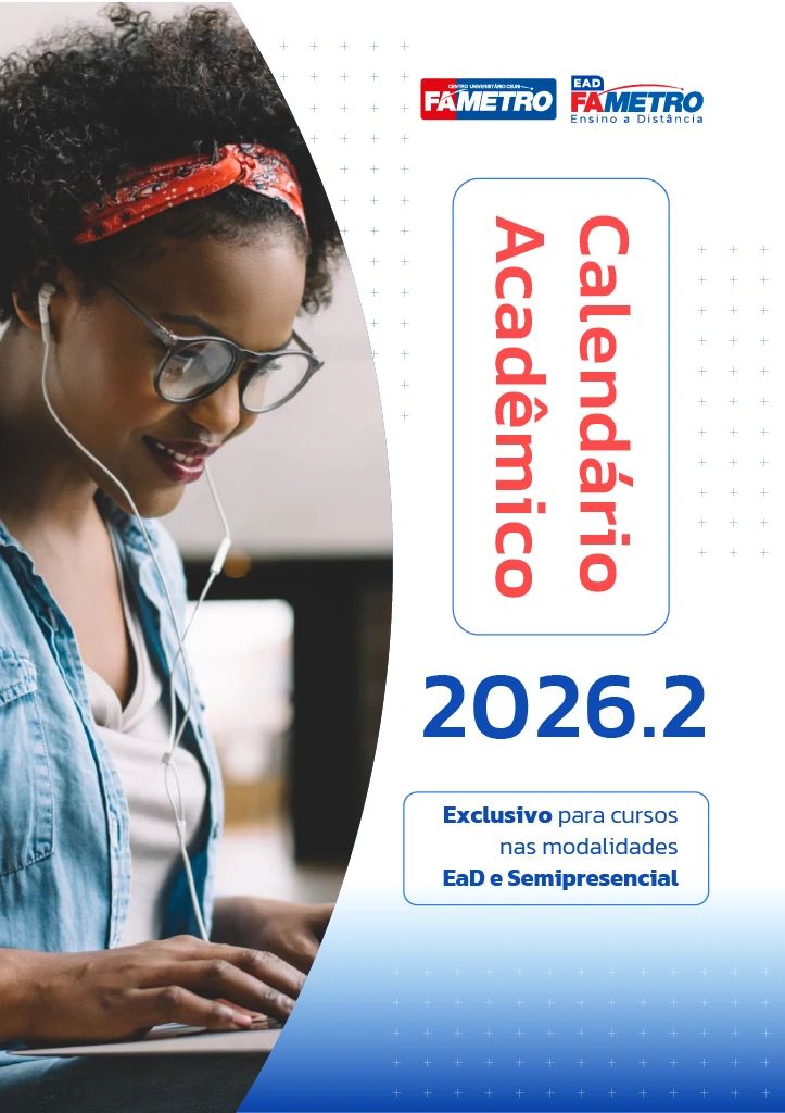Capa - Calendário Acadêmico 2026.2 - Cursos Ead e Semipresenciais