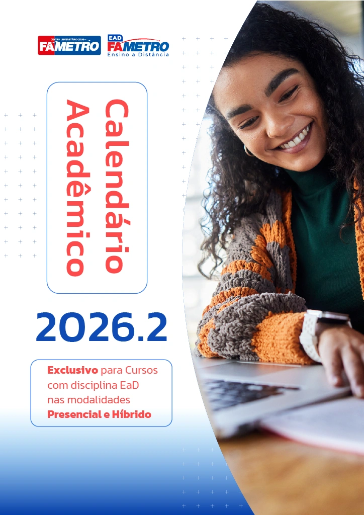 Capa - Calendário Acadêmico 2026.2 - Disciplinas EaD das Modalidades Presencial e Híbrido
